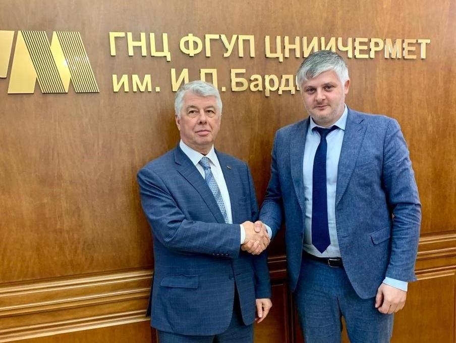 Генеральный директор ЦНИИчермет В.В. Семенов провел переговоры с вице-президентом Международного Конгресса Промышленников и Предпринимателей М.В. Белопотаповым